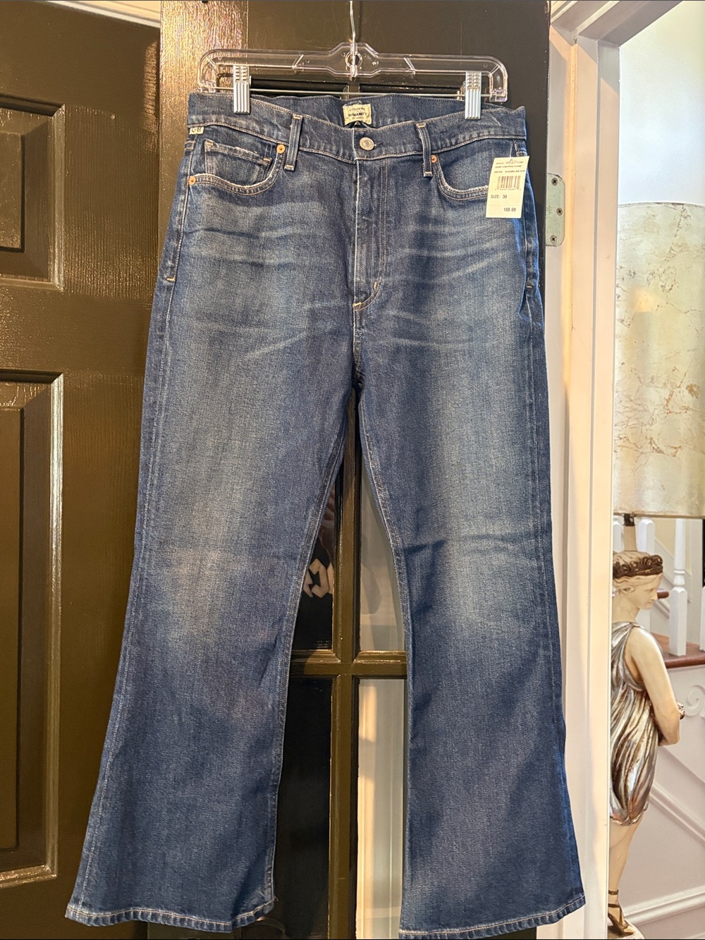 Citizens Of Humanity Medium Blue Bootcut Crop Jeans